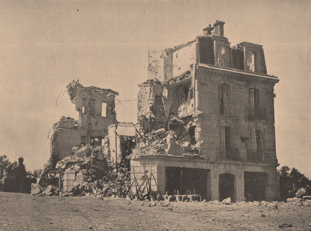 PARIS COMMUNE 1871. Maison Delachaume, à Asnières. Hauts-de-Seine c1873 print